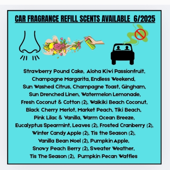 🔥CAR VENT AIR FRESHNER w/1 Scent ‼️You Choose‼️ - Picture 3 of 5